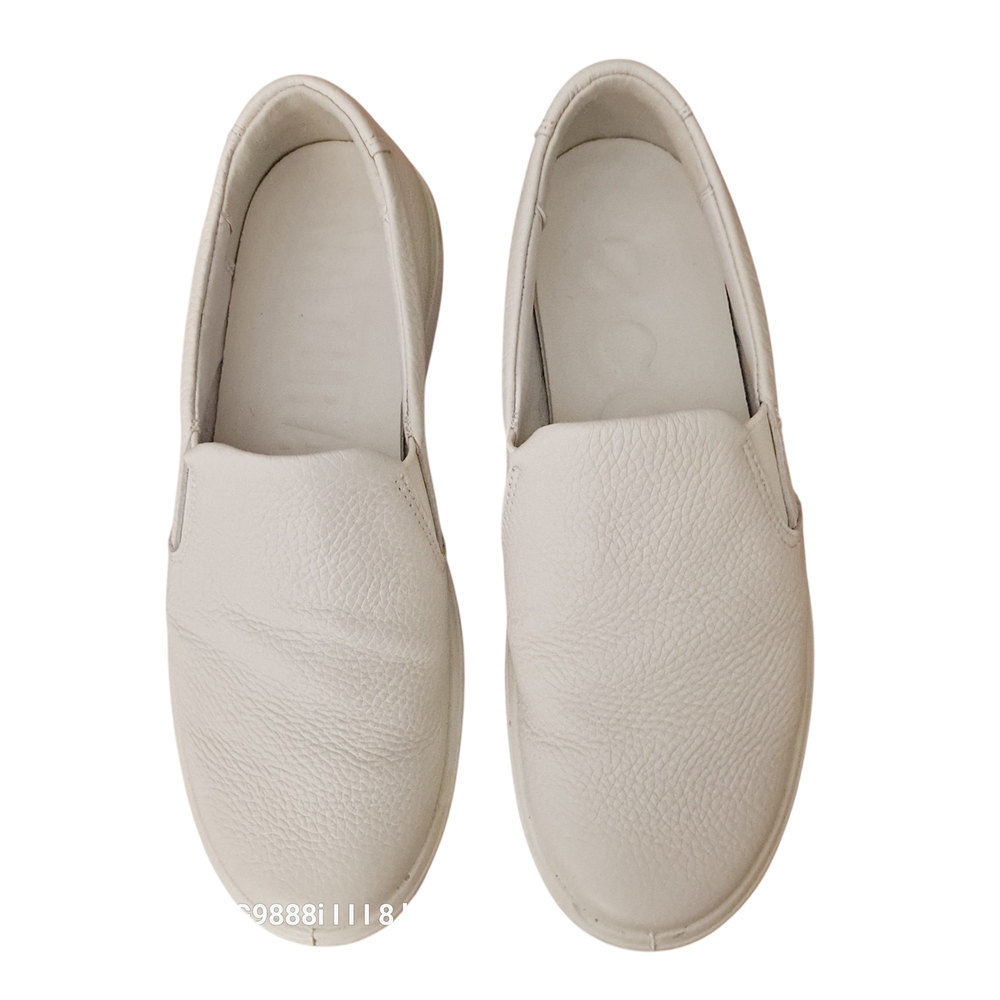 ECCO,White Slip-On Leather Shoes